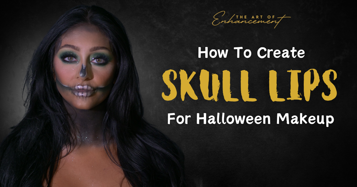How to create skull lips for Halloween makeup